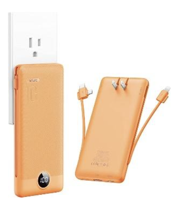 Recalled VRURC portable charger in orange