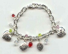 Metallic costume bracelets