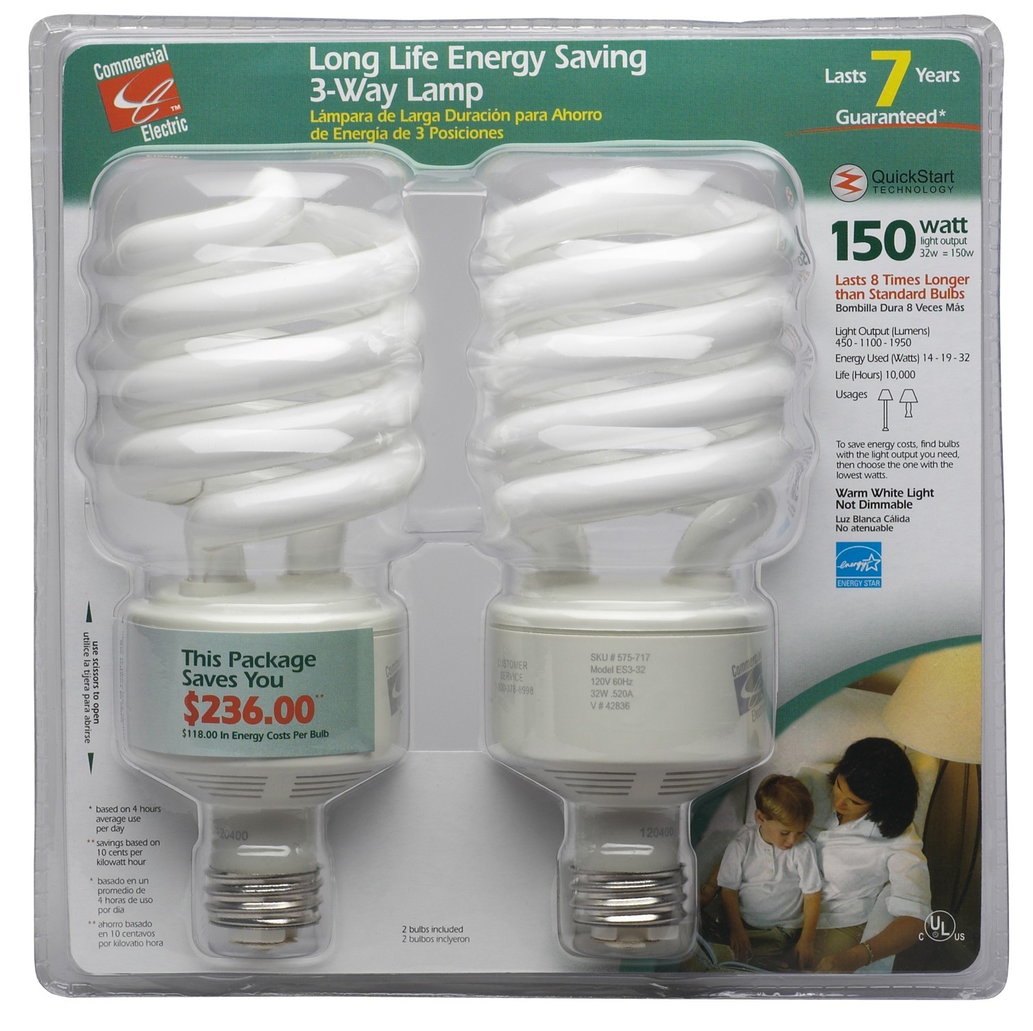 3-way compact fluorescent light bulbs