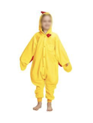 Recalled Changshu Lingshang Trading NewCosplay children’s sleepwear (yellow chicken) 