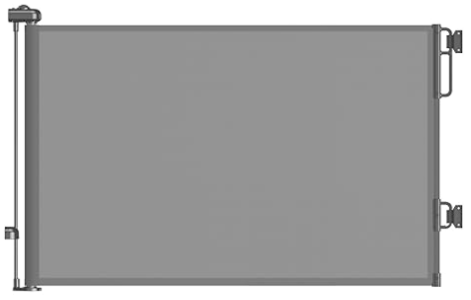 Recalled Cumbor retractable safety gate - gray