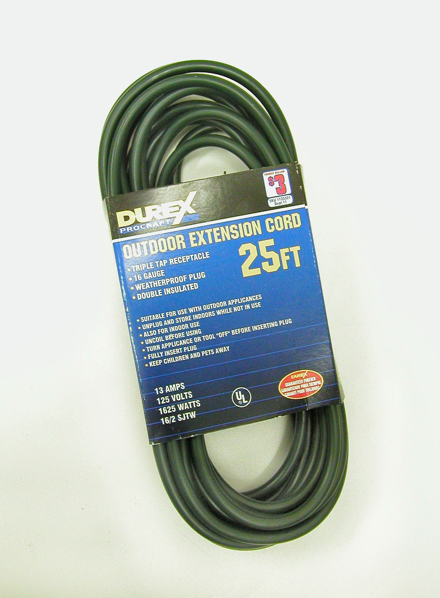 Durex Procraft Outdoor Extension Cords