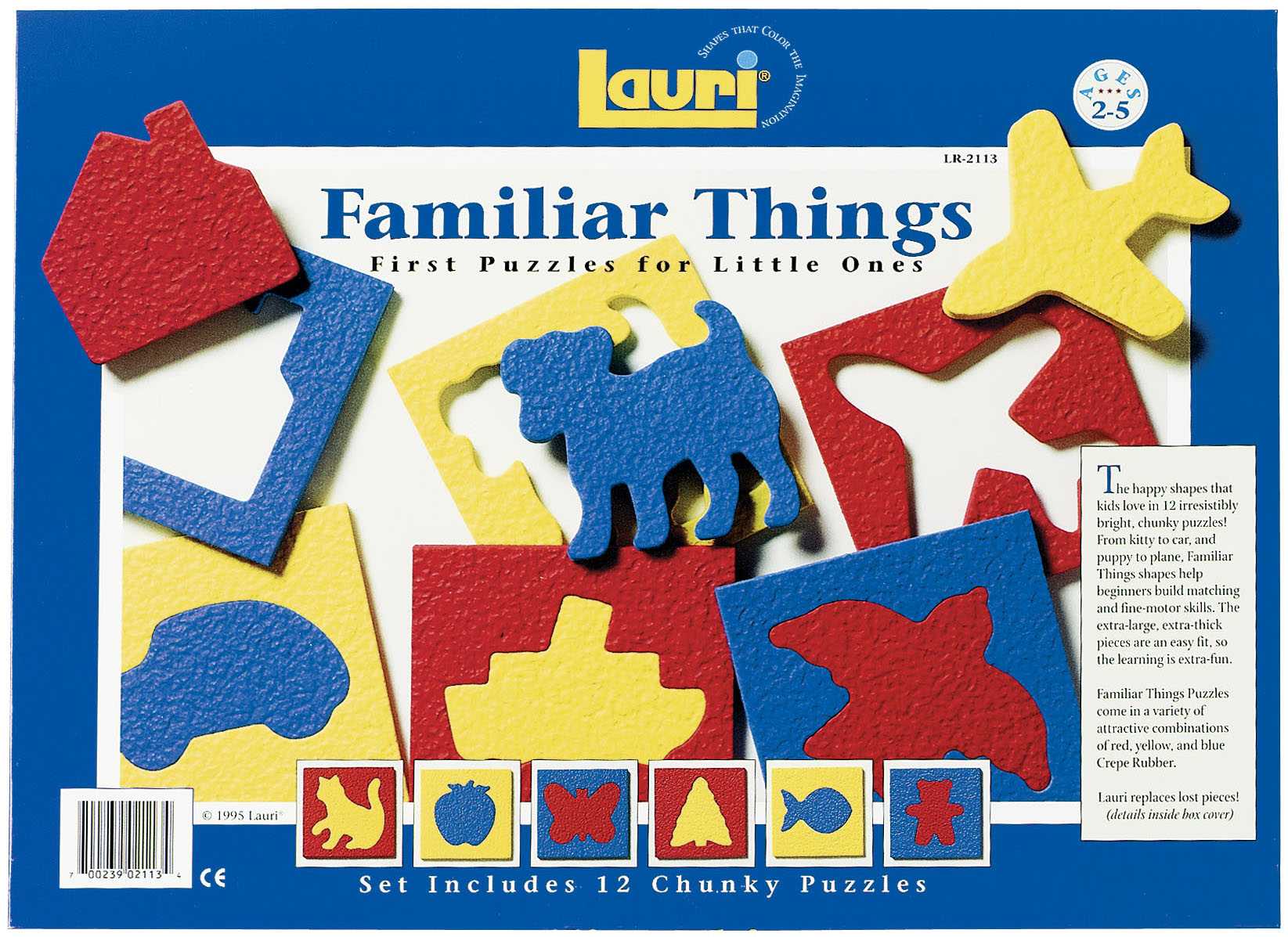 "Toddler Tote™" toddler activity sets and "Familiar Things" toddler puzzles