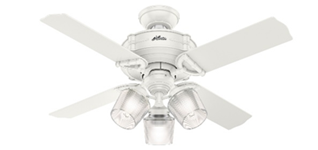 Hunter Brunswick three and four light ceiling fans