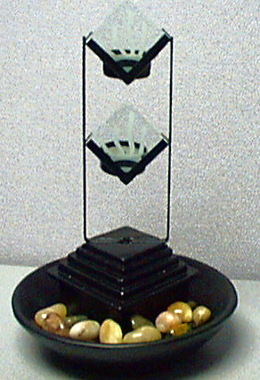 Water fountains with candle holders