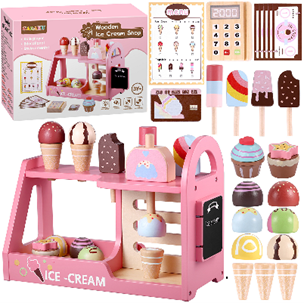 Recalled Gagaku Wooden Ice Cream Shop Toy Playsets