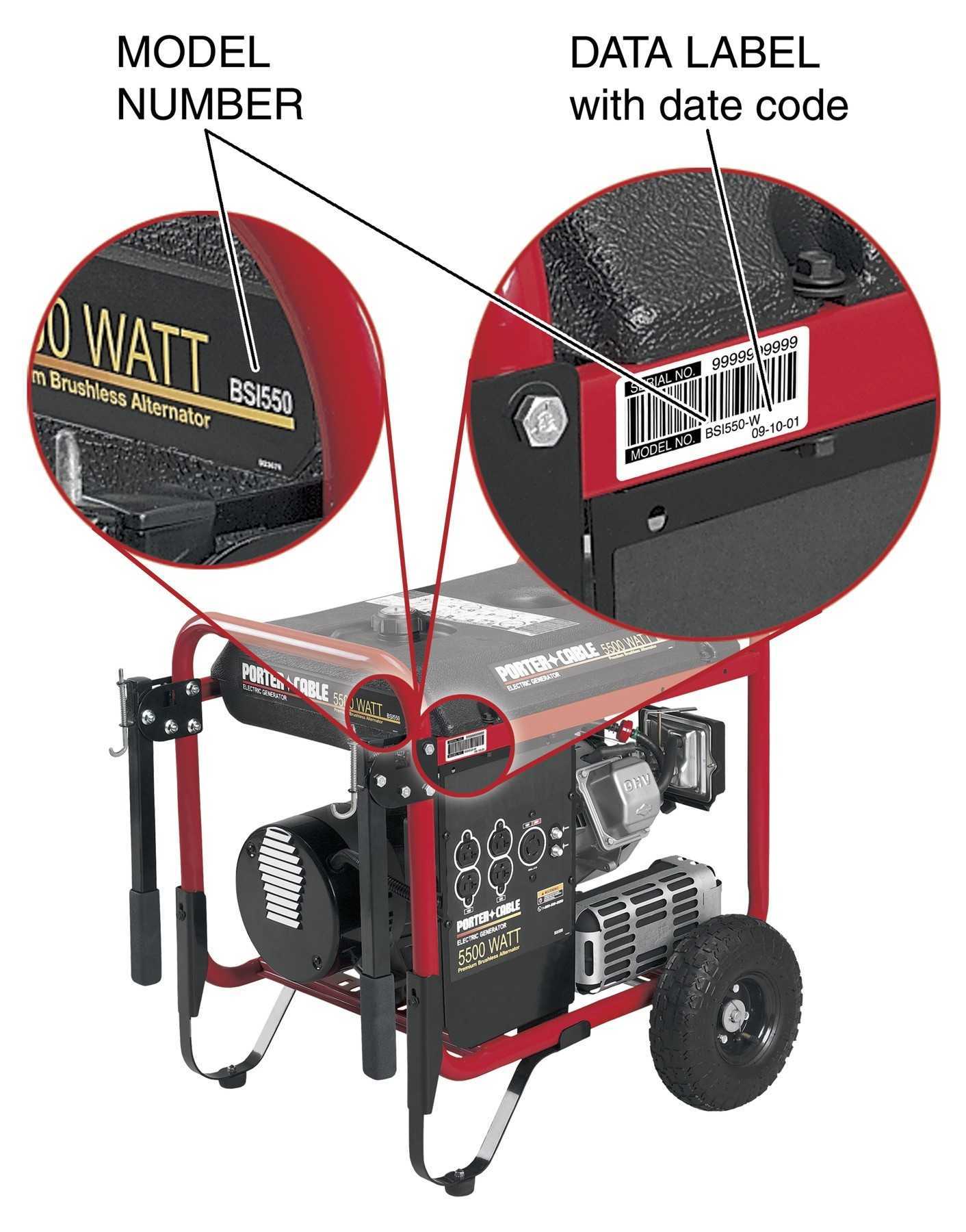 Porter-Cable portable generators