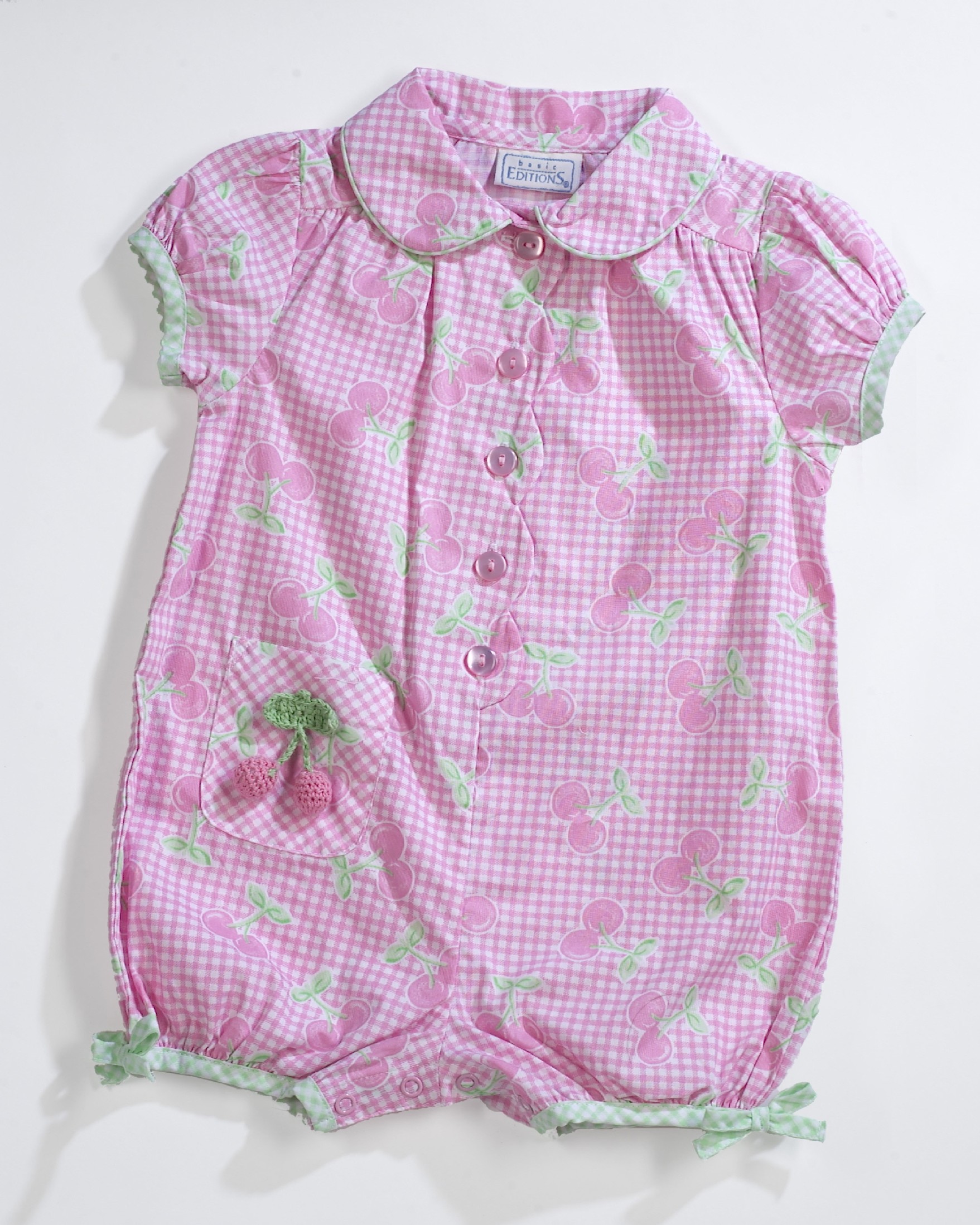 Basic Editions Infant and Toddler Girls' Rompers