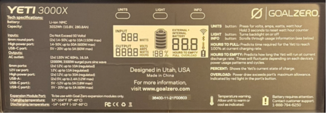 Goal Zero YETI 3000X Portable Power Stations