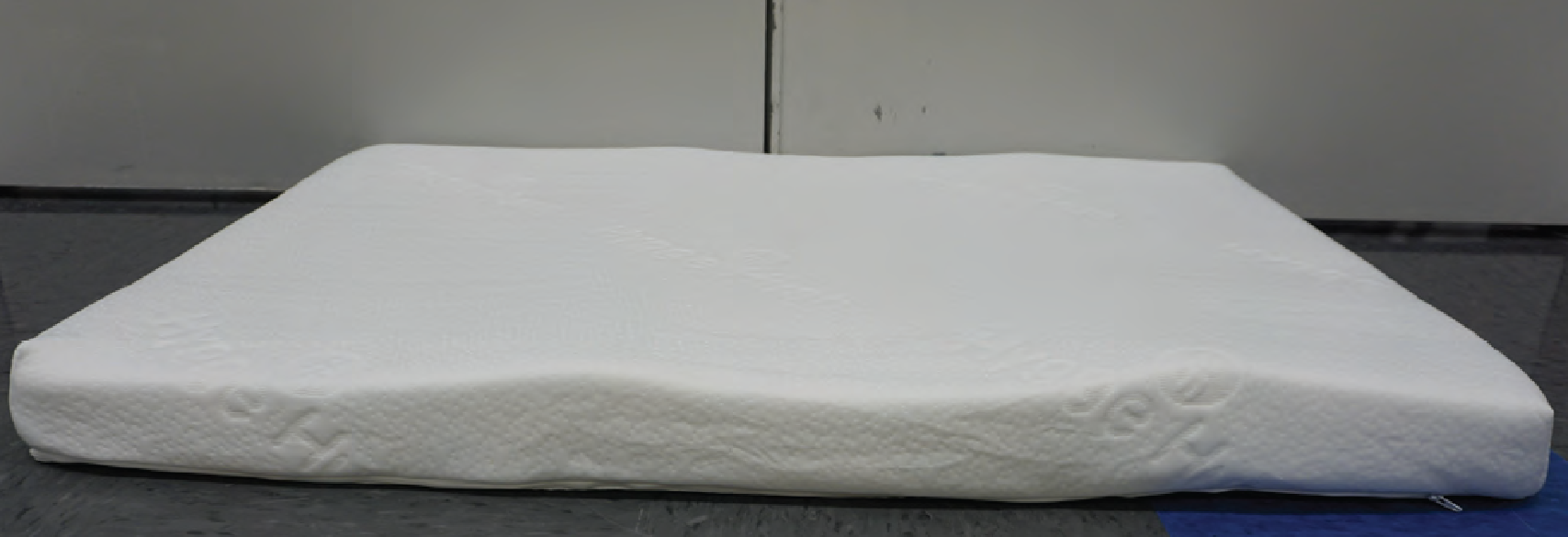 Side View of Mattress with Brand Name and Logo