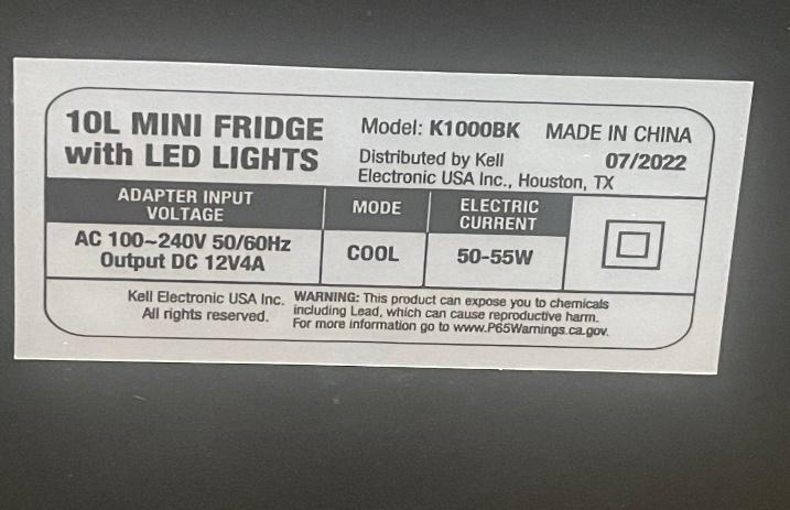 Kell Electronic Recalls Personal Chiller Mini Gamer Refrigerators Due to  Burn Hazard