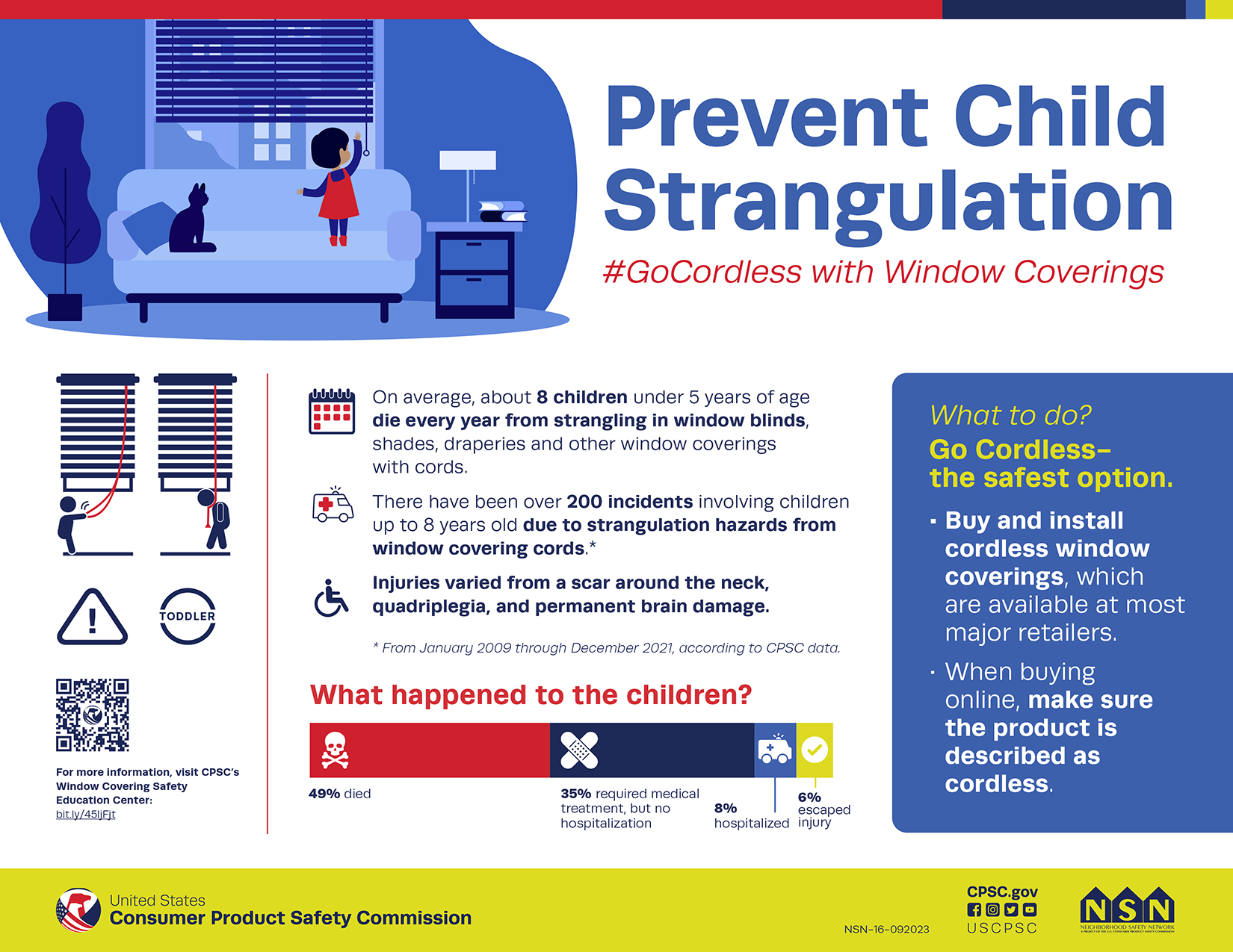 Prevent Child Strangulations: Go Cordless with Window Coverings