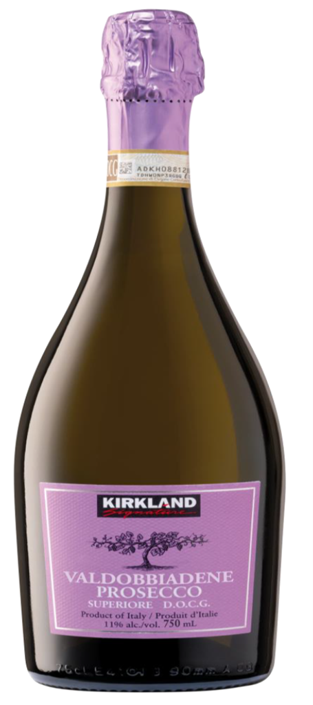 Recalled Kirkland Signature Valdobbiadene Prosecco DOCG bottle
