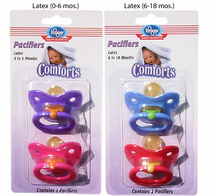 "Comforts" pacifiers