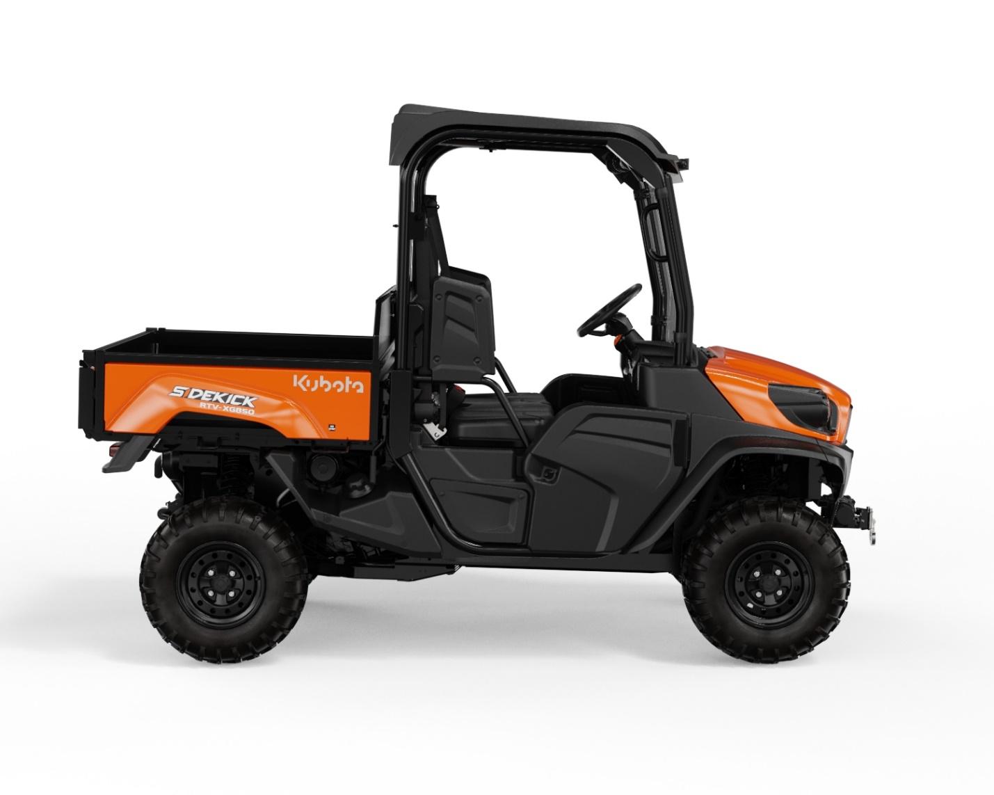 Vehículo utilitario de Kubota con número de modelo RTV-XG850, Sidekick, retirado del mercado