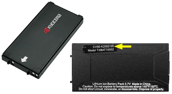 Batteries in Kyocera Cell Phones (Model 7135 Smartphones)