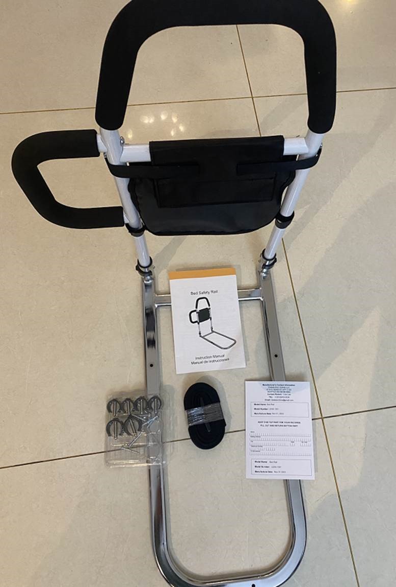 LEACHOI Adult Portable Bed Rails Recalled Due to Risk of Serious Injury or Death from Entrapment and Asphyxiation; Violates Mandatory Standard for Adult Portable Bed Rails; Sold on Amazon by LEACHOI