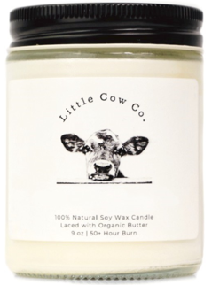 Recalled Little Cow Co. 9 oz Candle in Glass Jar
