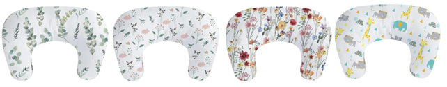 Recalled Little Grape Land Nursing Pillows – green leaves, little bunny, spring flower and woodland animal