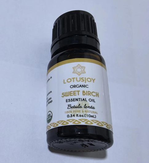 Recalled LOTUSJOY Sweet Birch Essential Oil Bottle - Front