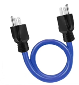 Male-to-male Extension Cord – blue