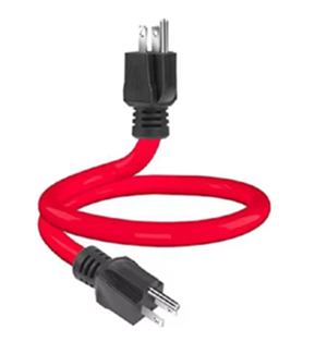 Male-to-male Extension Cord – red