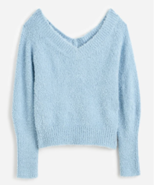 Product image for Madewell Double V-Neck Pullover and V-Neck Cardigan Sweaters