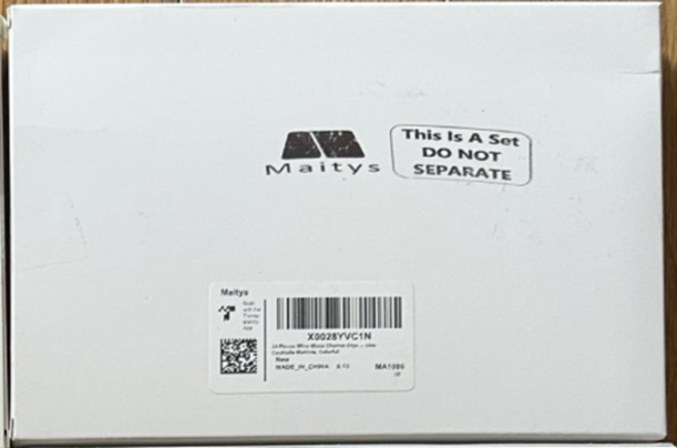 Recalled Maitys Glass Charms – packaging