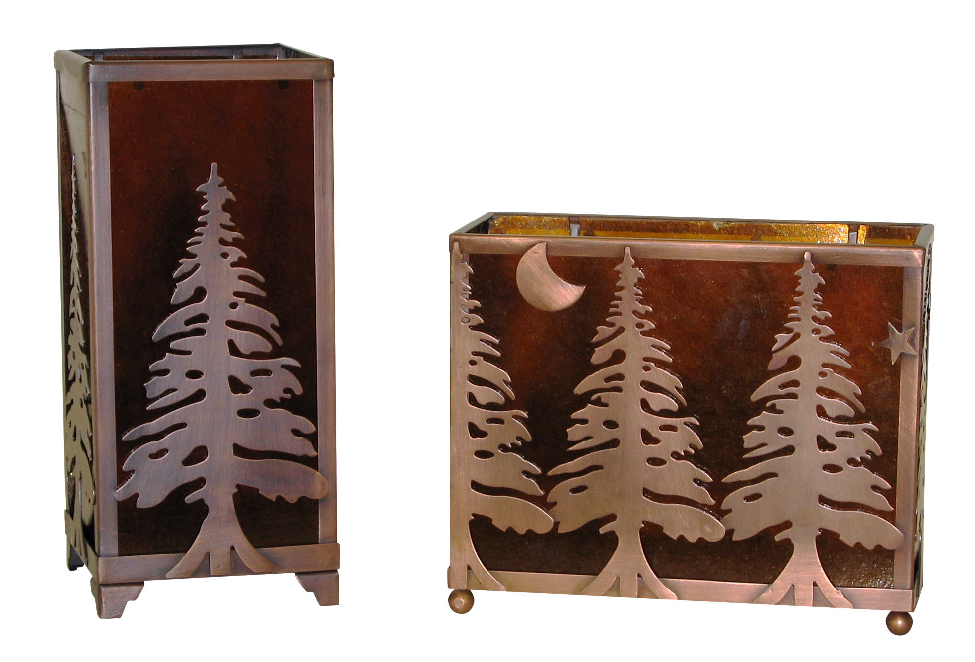 Mica Tree Candleholders