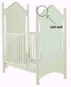 "Molly" and "Betsy" style wooden cribs
