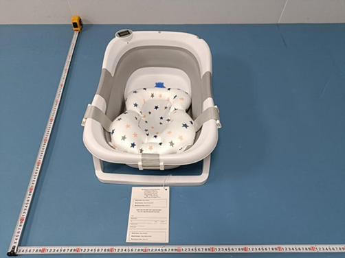 Front view of Recalled Napei Collapsible Infant Bath Tub