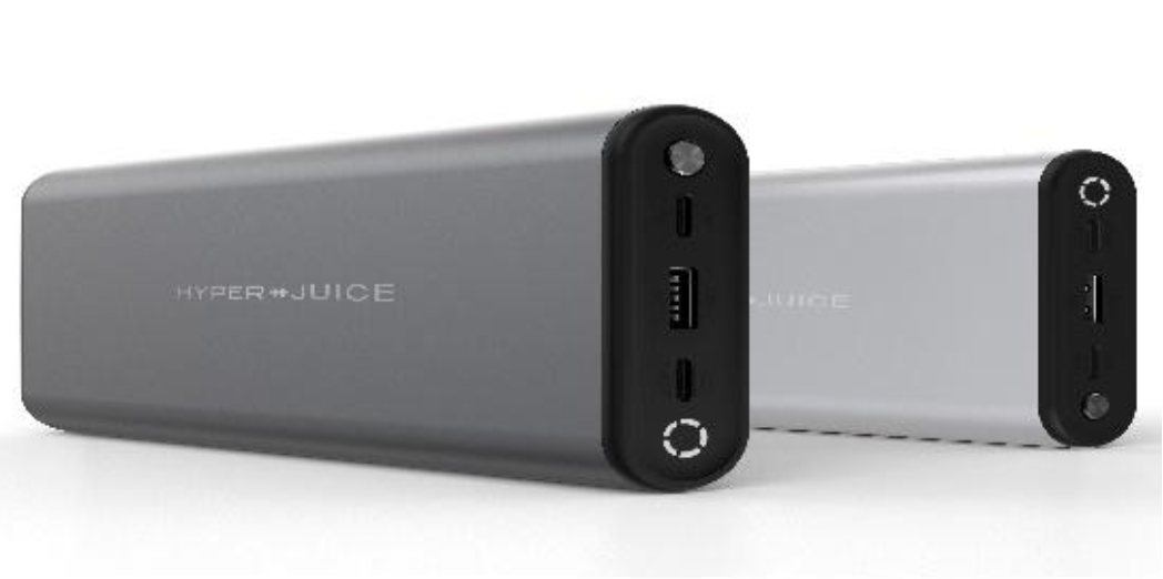Recalled HyperJuice 130W USB-C Battery Pack in gray and silver