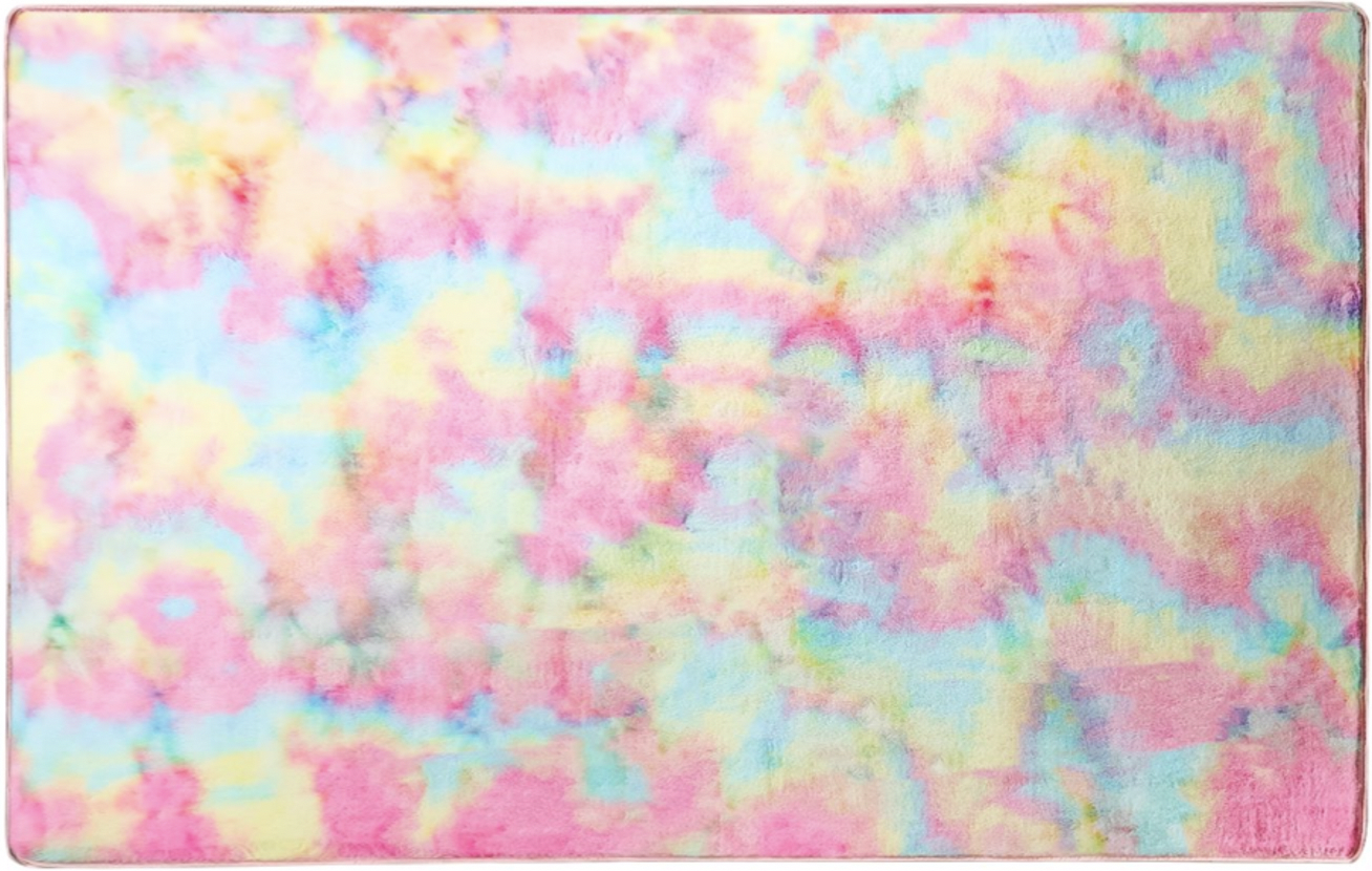 Andecor Girls Soft Tye Dye Area Rugs