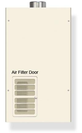 Recalled Model of the Power Vent 199,900 BTUH tankless water heater sold under the brand names: Paloma, Rheem, Ruud, Rheem-Ruud and Richmond
