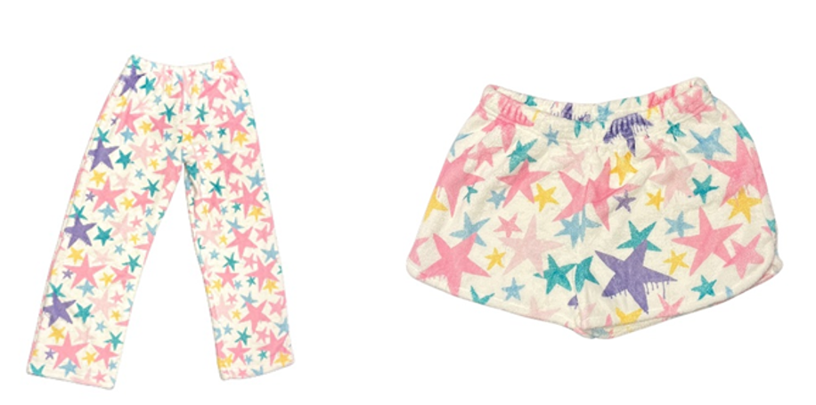 Recalled Star Multi Pajama Pants and Shorts