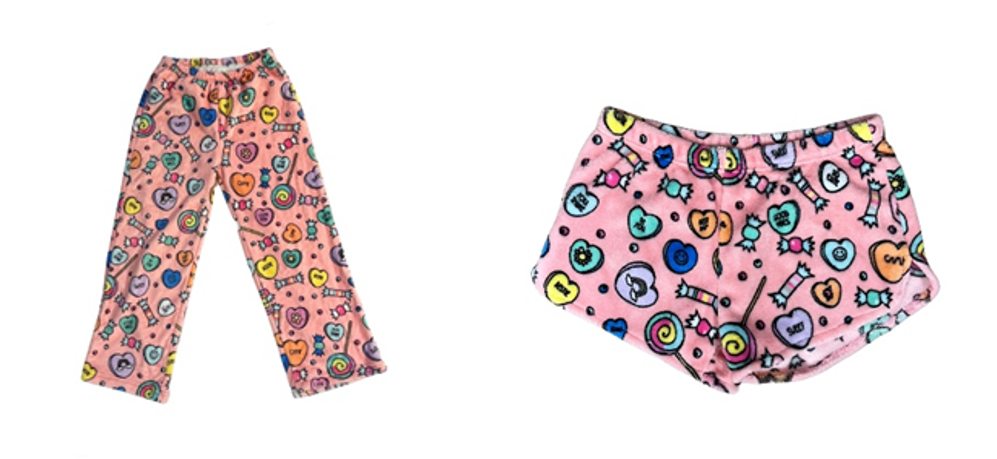 Recalled Candy Pajama Pants and Shorts