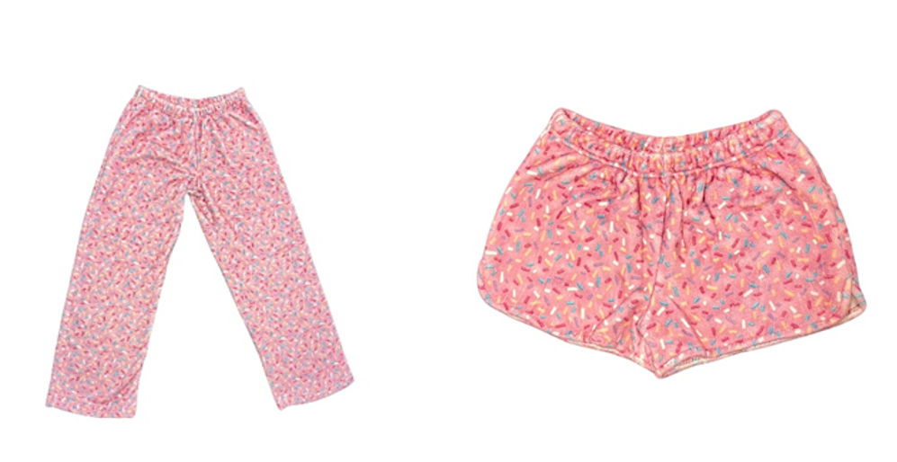 Recalled Sprinkle Pajama Pants and Shorts