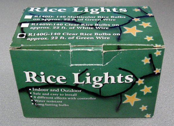 Recalled "Rice Lights" Christmas lights