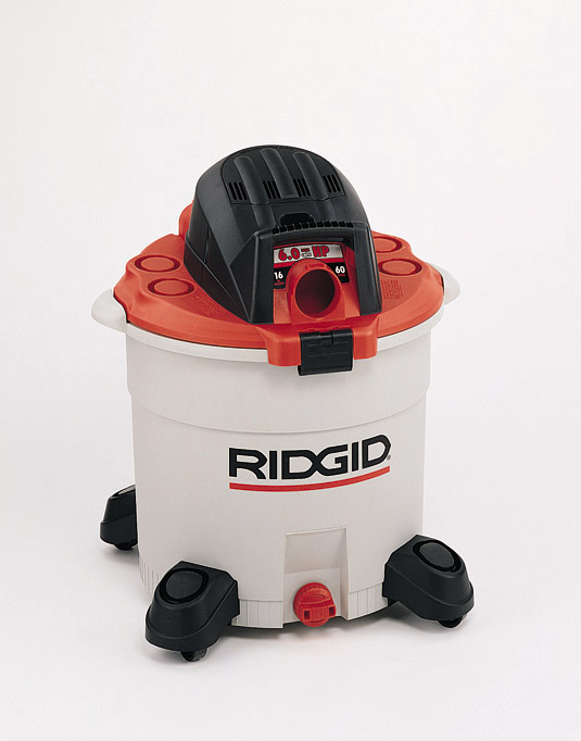 Craftsman 16-gallon and RIDGID 12- and 16-gallon wet/dry vacuums