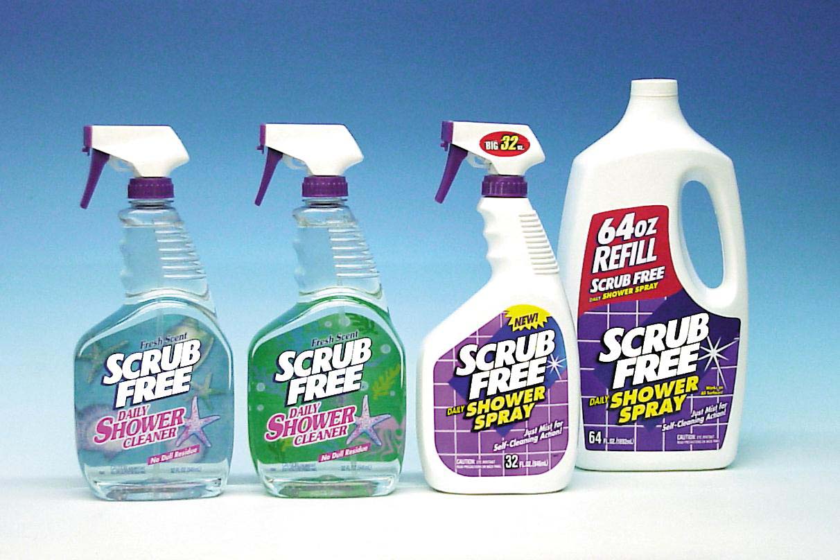 Recalled bottles of Scrub Free Daily Shower Cleaner and Scrub Free Daily Shower Spray