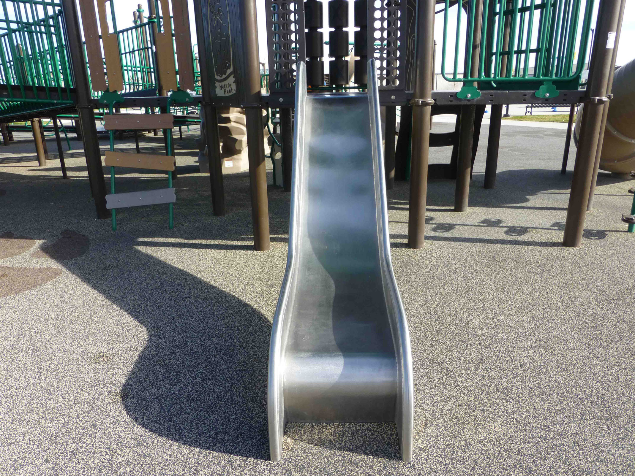 Lightning Slide stainless steel playground slide