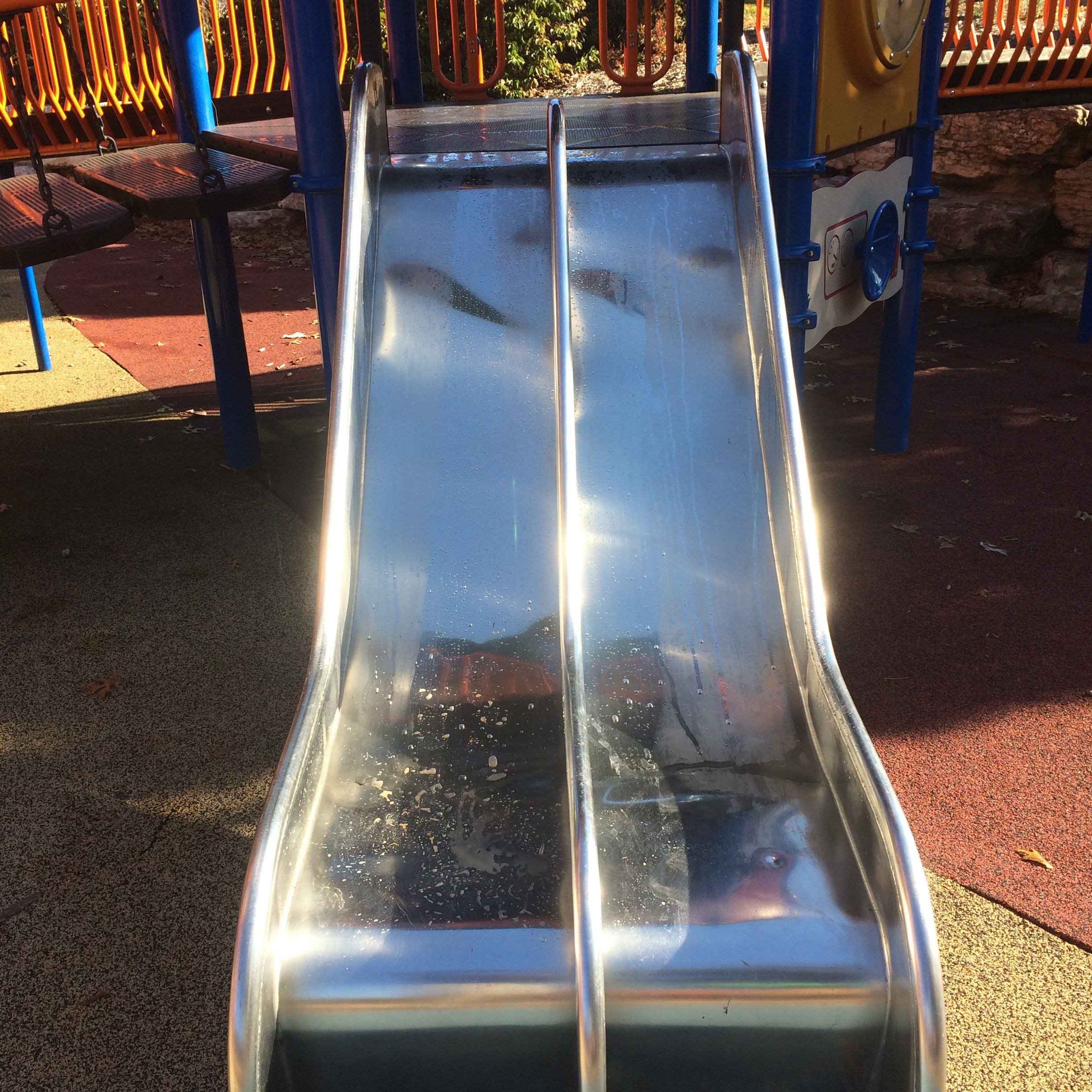Metal Playground Slide