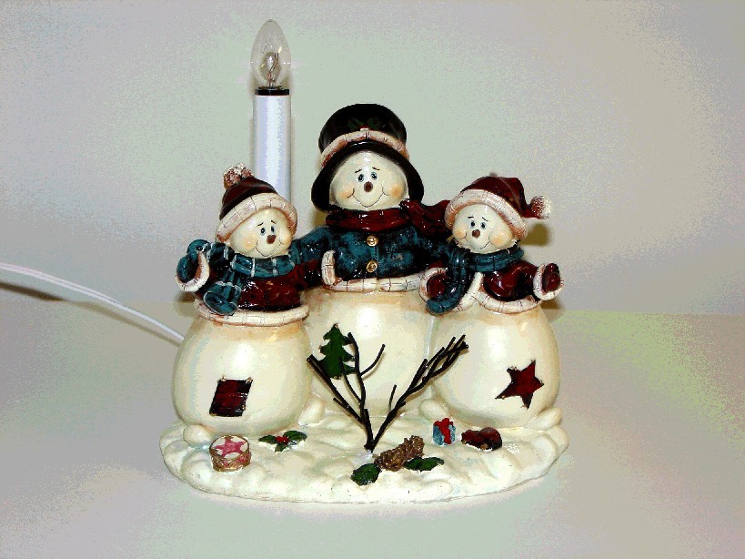 Snowmen Holiday Lamps