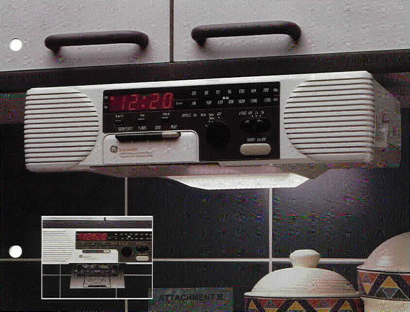 Recalled GE Spacemaker radio cassette player