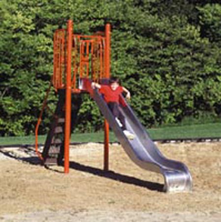 Recalled playground stainless steel slide, single