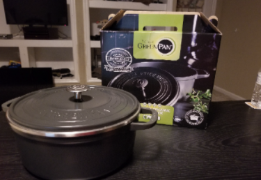 Recalled Double Greenpan SimmerLite Dutch Oven with Lid