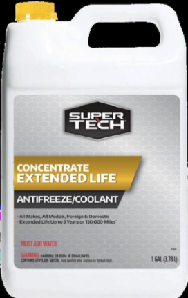 Recalled SUPERTECH Antifreeze