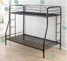 zinus bunk bed