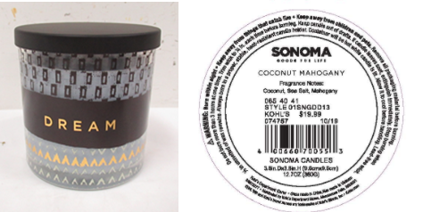 Recalled Kohl’s Dream Candle