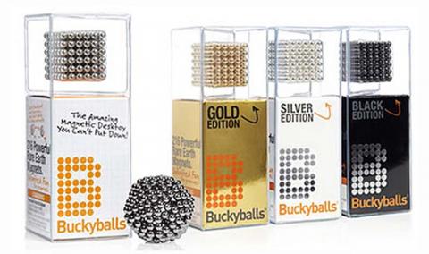 Buckyballs and Buckycubes High-Powered Magnet Sets